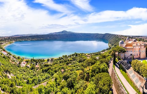 Castel Gandolfo lake view, close to Rome