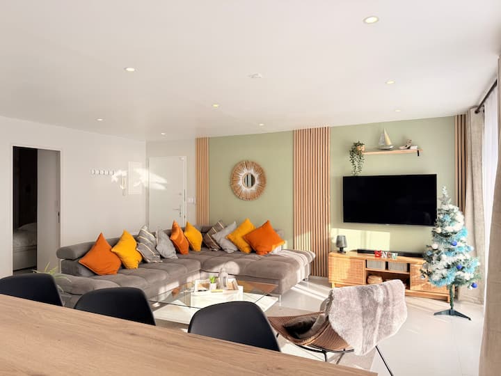 Appt 80m² Vue Mer Panoramique
3 Chambres - Wifi - Saint-Cast-le-Guildo