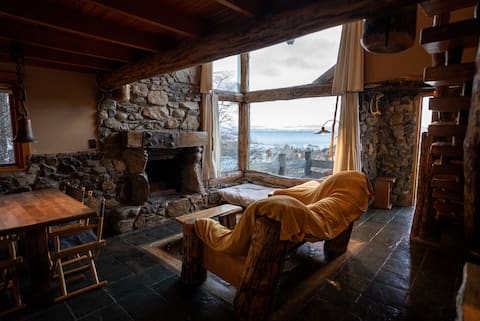 Popular Airbnb listing: Chalets Del Beagle. Fireplace & privacy. in Ushuaia