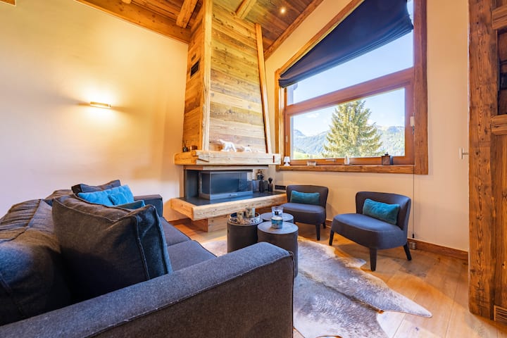 Duplex Balcon Vue Rochebrune Calme - Megève