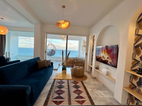 Top Airbnb: Unique PANORAMiC View• Direct Beach Access+Parking in Ksar Sghir