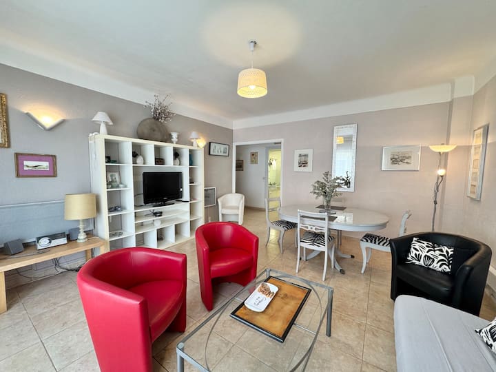 8,av De L’ilette, Spacieux 2 Pièces En Bord De Mer - ジュアン・レ・パン