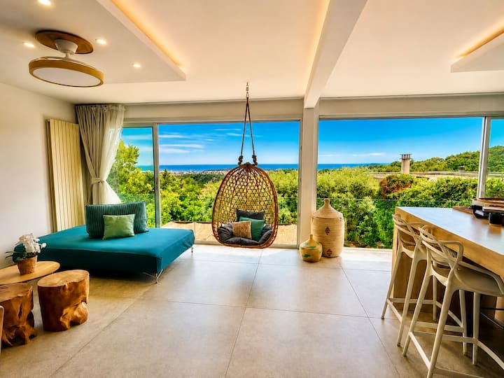 Villa Californienne Vue Mer • Piscine • Plage 10' - Antibes