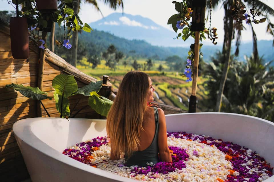 Oniria, a bamboo villa above the rice terraces, Rendang, Bali, Indonesia, photo 2 of 10