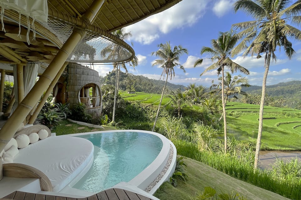 Oniria, a bamboo villa above the rice terraces, Rendang, Bali, Indonesia, photo 10 of 10