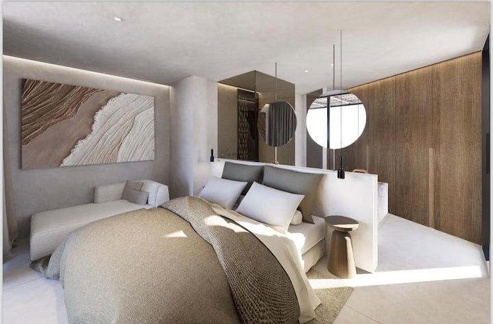 Dhomë gjumi në Penthouse me pamje