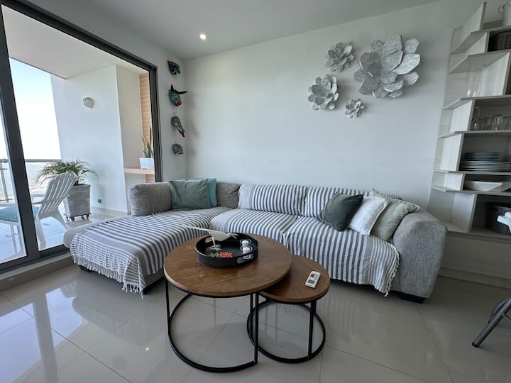 Beachfront Apt 5 Min From The Historic Center - Cartagena