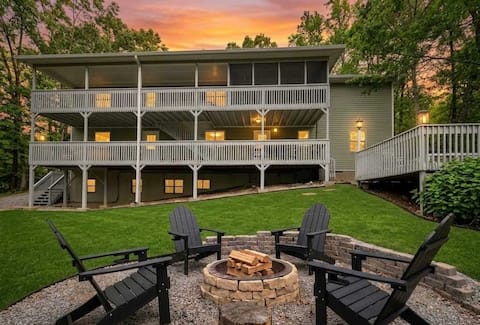 Large Hillside Family Retreat with Pool & Hot Tub!