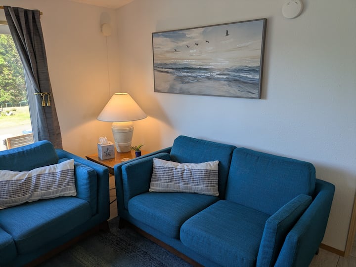 Comfy sea foam beachy couches!