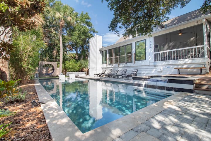 Newly Renovated 1 Block From Beach W/pool!~the Jolly Folly - Folly Beach, SC