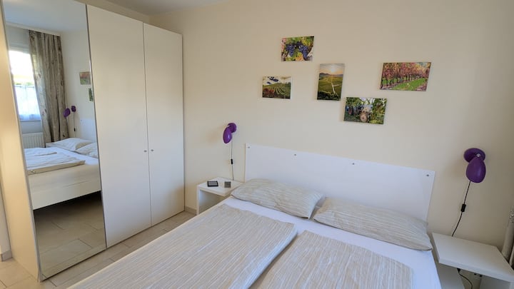 Chambre avec une grande armoire