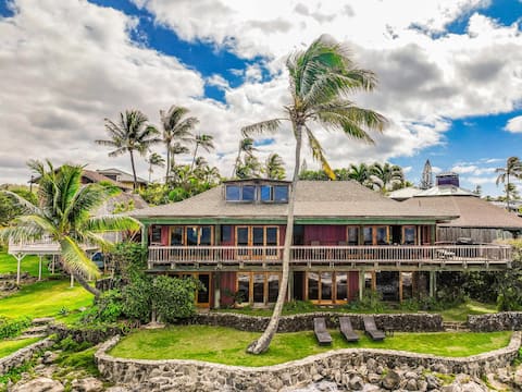 Oceanfront Turtle Cove Maui Pole House Estate