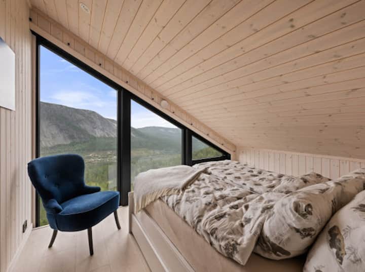 De cette chambre, vous avez une vue imprenable sur Løefjell.