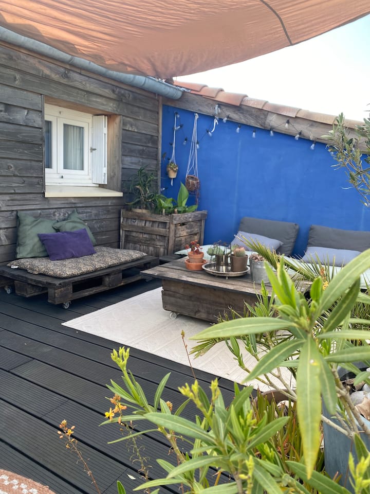 Maison De Village Avec Terrasse Sur Les Toits. - Saint-Guilhem-le-Désert