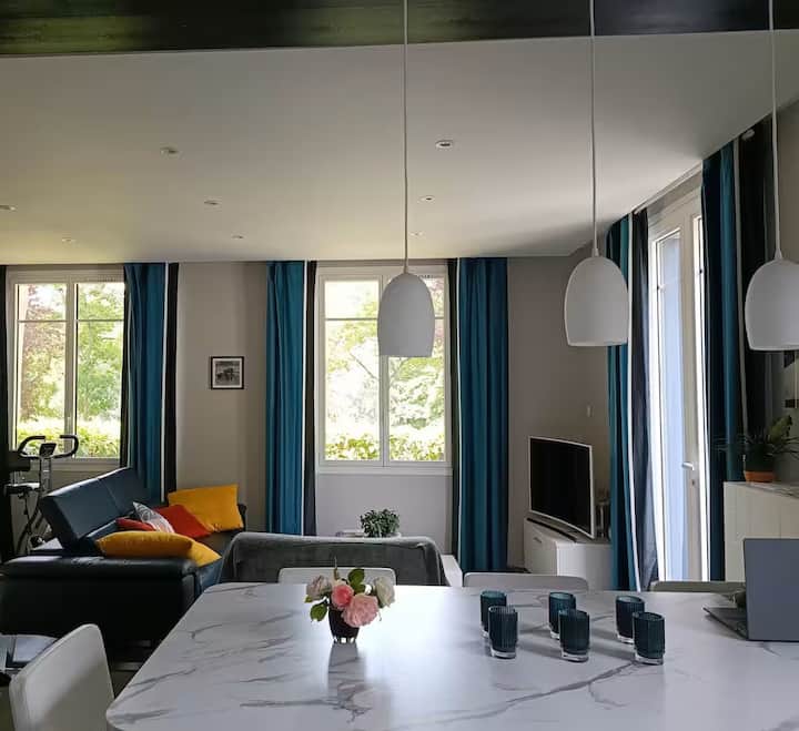 Très Bel Appart 6 Pers, Terrasse/jardin, 5 Mn Rer - Saint-Maur-des-Fossés