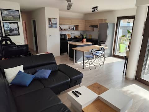 Top performing Airbnb: By the canal - Strasbourg tram/bike access in Illkirch Graffenstaden