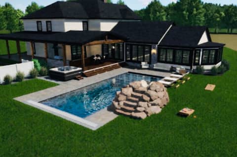Your Family Getaway/Pool with Slide/Arcades/7 BR