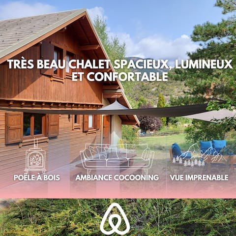 Bright chalet between Risoul/Vars and Queyras