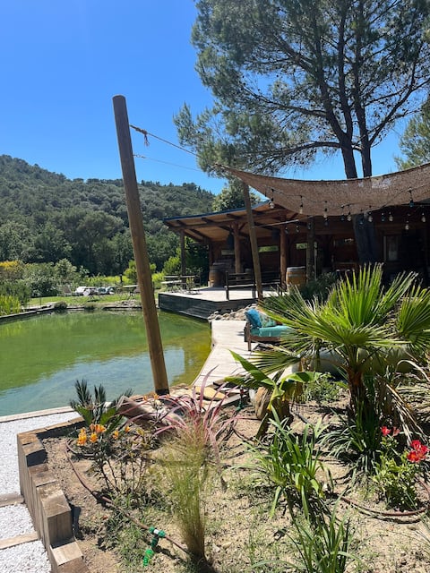 Domaine: 3 cottages in the heart of nature with a natural pool
