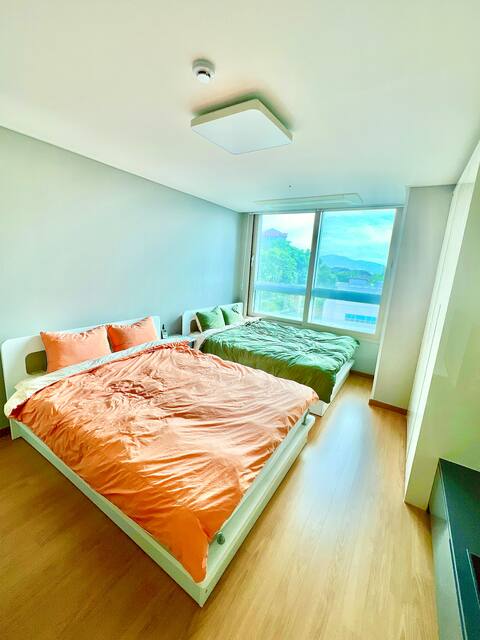 # Sweeeet Beds # 2 Queen Beds # Hotel Bedding # Dolsan Travel # Artte Museum # Romantic Pocha