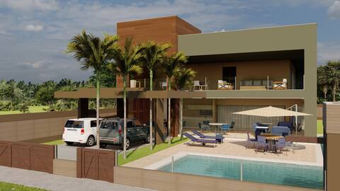 Casa muito agradável na praia de guarajuba BA