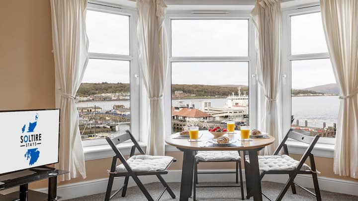 Breathtaking Sea-view Apartment Steps From Rothesa - Millport