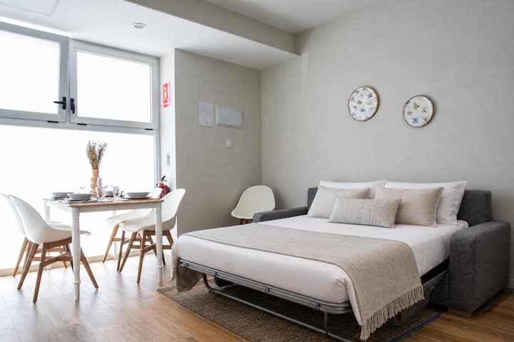 Port Suite | 6 Guests | Ac Wifi | 15 Min Cityarts - Valencia