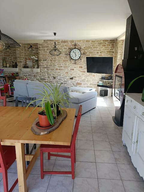 Cozy stone house with jacuzzi, garden.