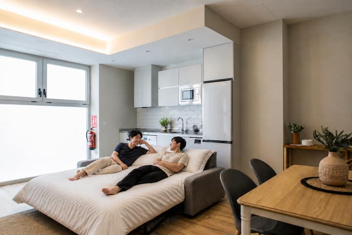 Port Suite | 4 Guests | Ac Wifi | 15 Min Cityarts - Valencia