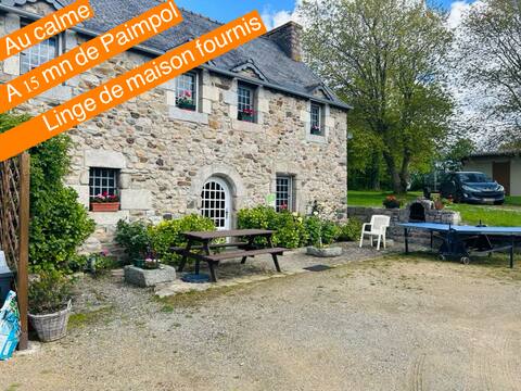 Traditional Breton house close to the sea
