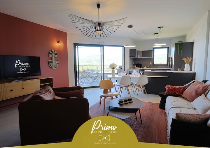 Le Léon | Appartement Design | Terrasse & Vue - Palombaggia