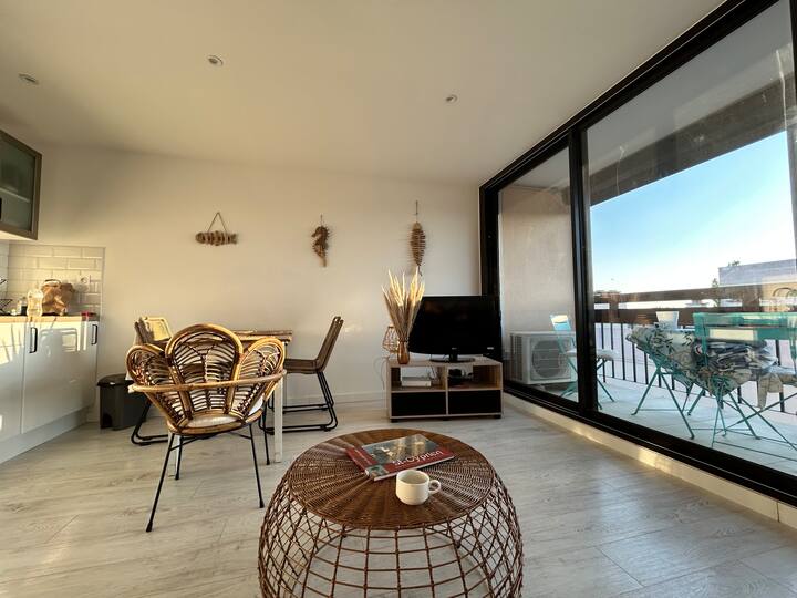 T2 Neuf, Belle Vue – Plage & Port à Pied + Parking - Saint-Cyprien Plage