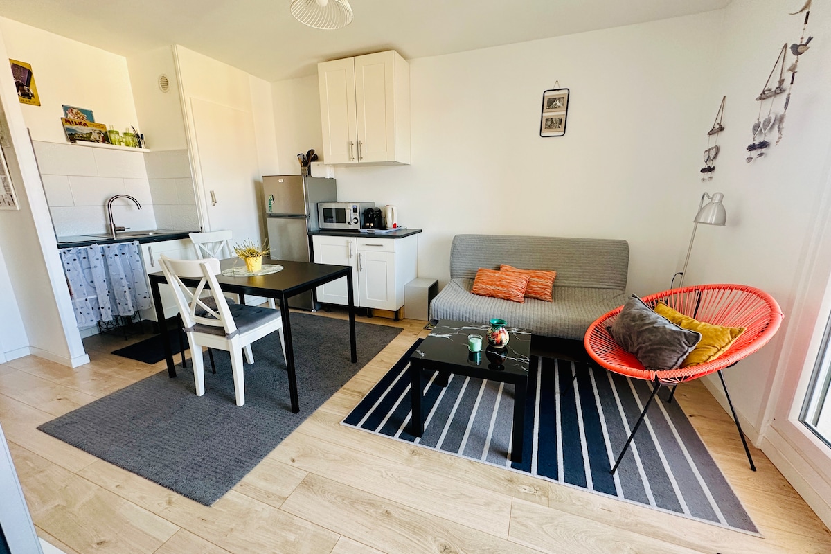 Annonce Airbnb populaire: 2P 35 m2 free parking #city view #balconies à Strasbourg