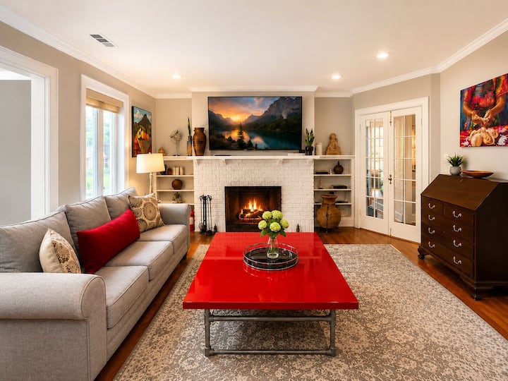 Chevy Chase 4br | Walk To Metro | Luxury Bedding - Washington, D.C.