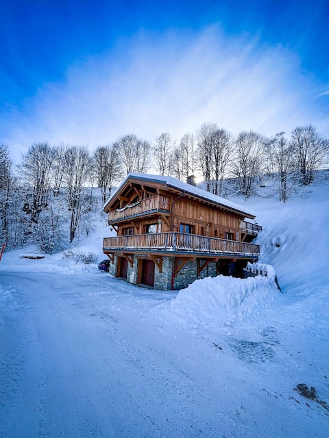 Lovely chalet close ski area, spa, sauna