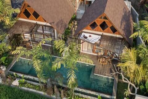 Peaceful Sanctuary 2BR Villa with Ricefield Views