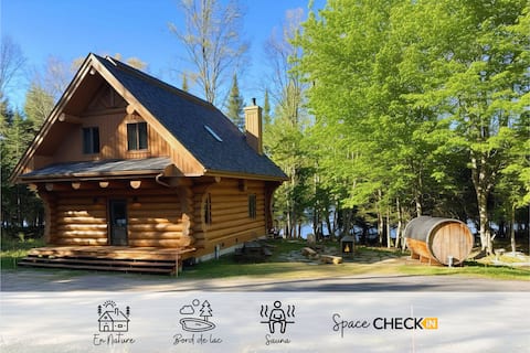 Log Home | Lake Side | Sauna | Wood Fireplace