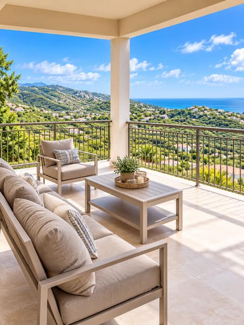 Successful Airbnb property: Modern 2Bed villa in Cruz Bay! Ocean view in Cruz Bay