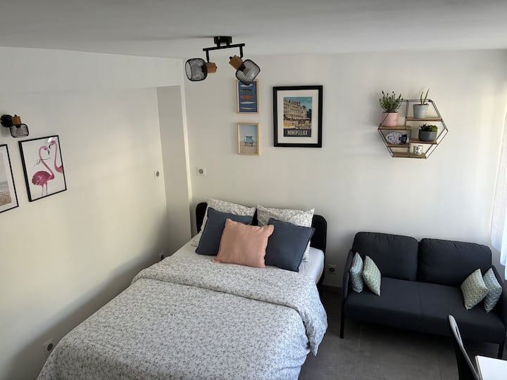 Studio Jardin & Clim à 10’ à Pied Place Comédie - Montpellier