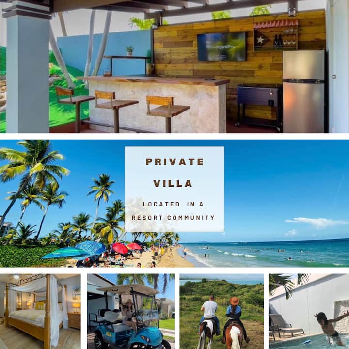 4BR Beach House+ golf cart+ Patio Bar+ Plunge Pool