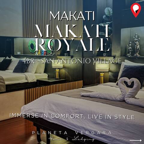 Makati Royale Luxury 4-Bedroom Home w/ Videoke