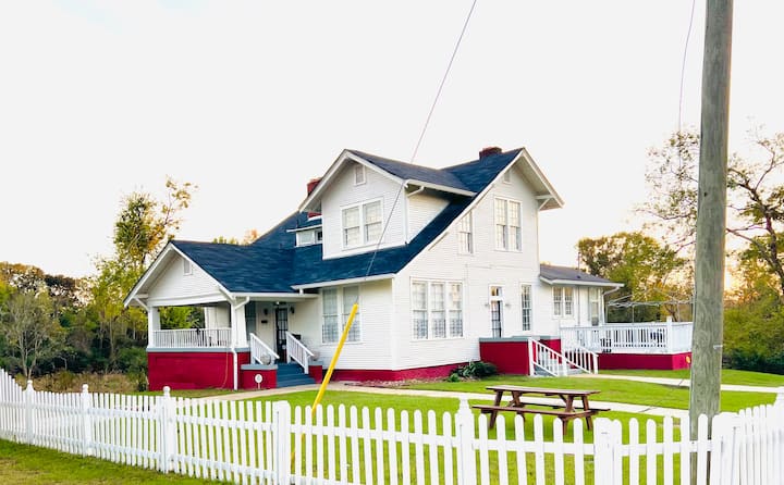 Spacious Historic Home with Porch, Patio & Sunroom