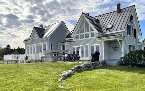 Oceanfront home with private beach
