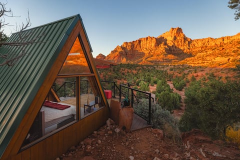 Zion A-Frame: Voted #1 Most Liked Stay by Airbnb