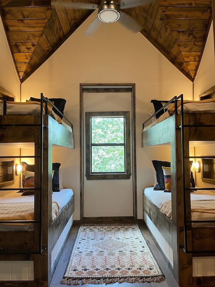 Bunk room featuring XL twin beds so even adults will sleep well!