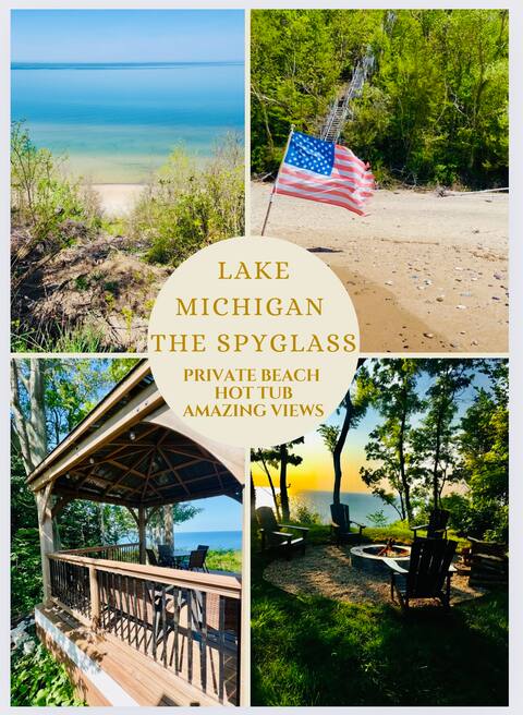 Lake Michigan•Private Beach•Amazing View•Hot Tub
