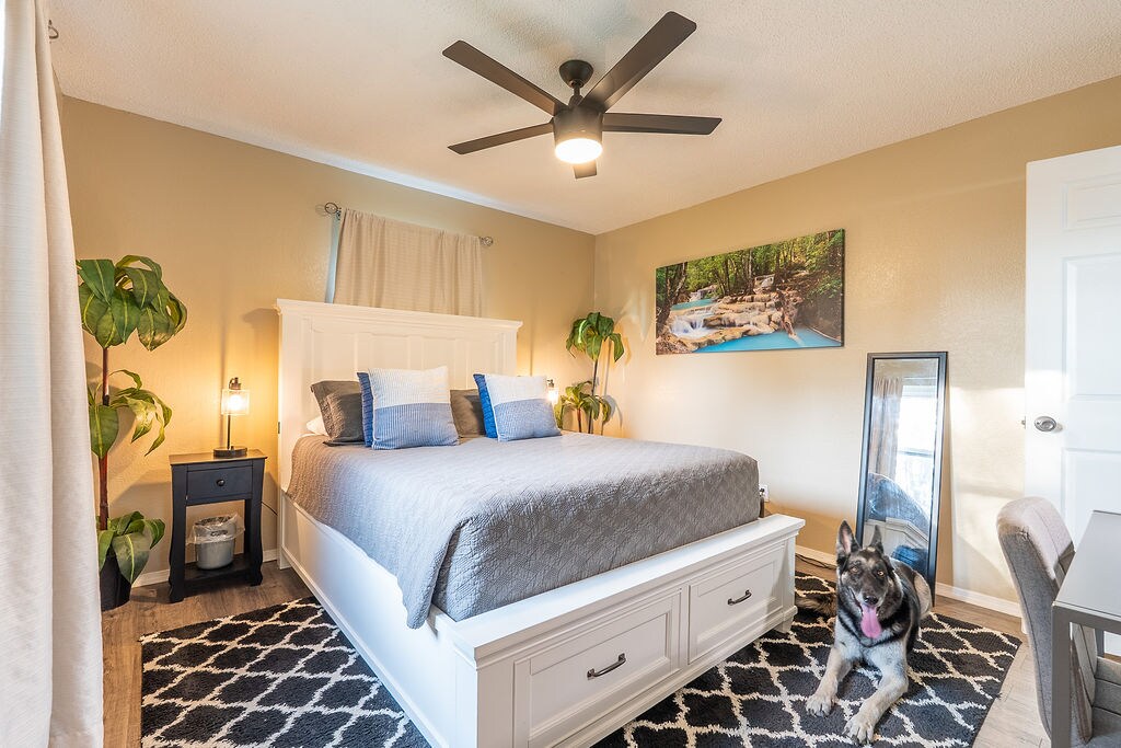 להתעורר רעננים ומוכנים לסייר בבנטונוויל, ארקנסו. מיטת קווין סייז עם מצעים יוקרתיים ומזרן קצף זיכרון יעזרו להבטיח שינה רגועה ולטעון אתכם. 