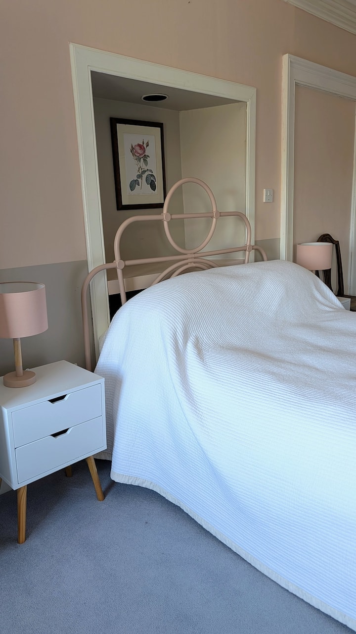 Bedroom 3:  1 double bed, 1 single bed, two wardrobes, Smart TV & ensuite bathroom (first floor). 