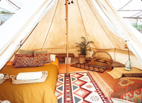 Magnificent tipi. Glamping in a unique environment