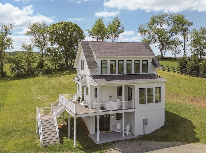 New Modern Farmhouse | Sunset Views & Cozy Luxury - Leesburg, VA